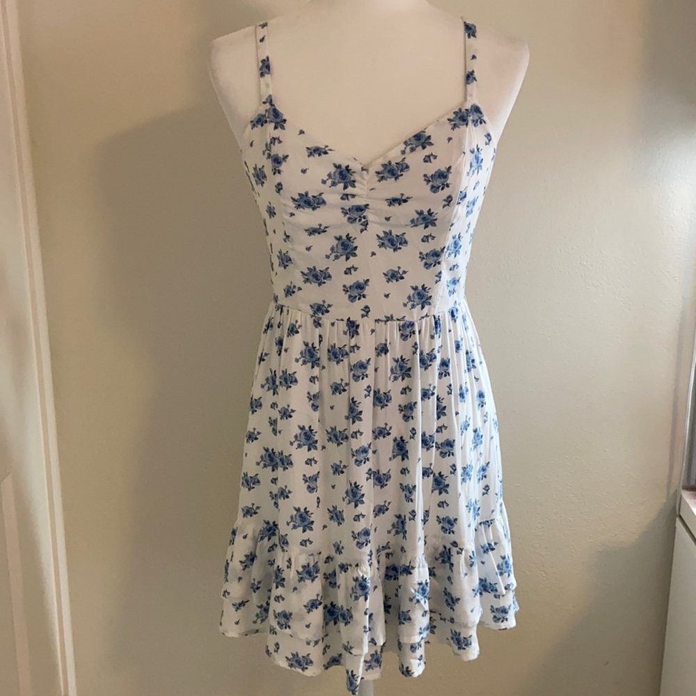 Hollister Blue Floral Dress
